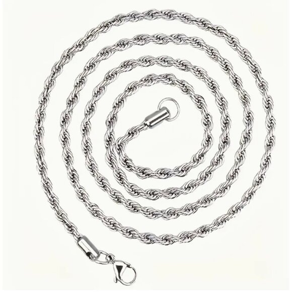 22 Inch Stainless Steel Snake Chain Necklace - Unisex Chain - Replacement Chain - Picture 1 of 6